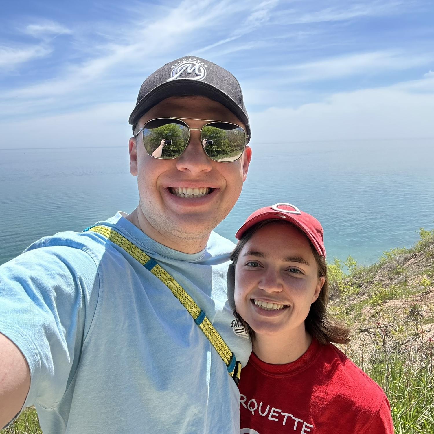 One of many walks along Lake Michigan