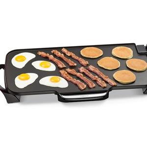 Presto 07061 22-inch Electric Griddle With Removable Handles, Black, 22-inch
