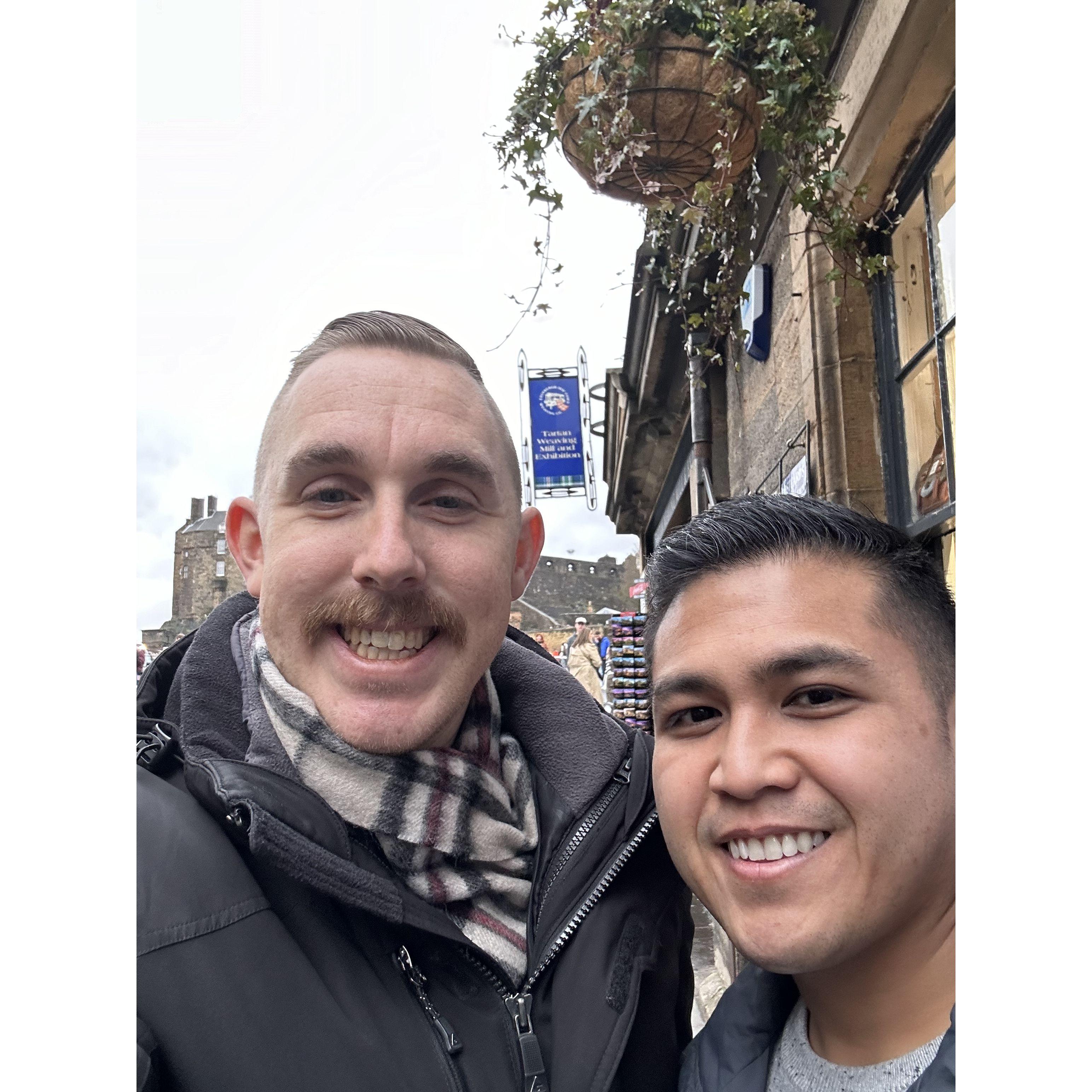 On the Royal Mile in Edinburgh