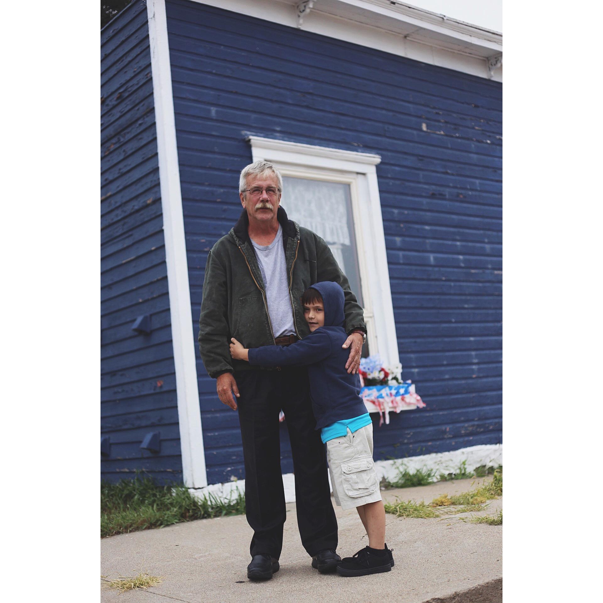 Christine's father, Steve, and her son, Christian. They are best friends.