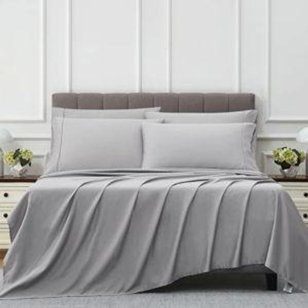 Kirkland Signature 680 Thread Count Sheet Set (Grey)