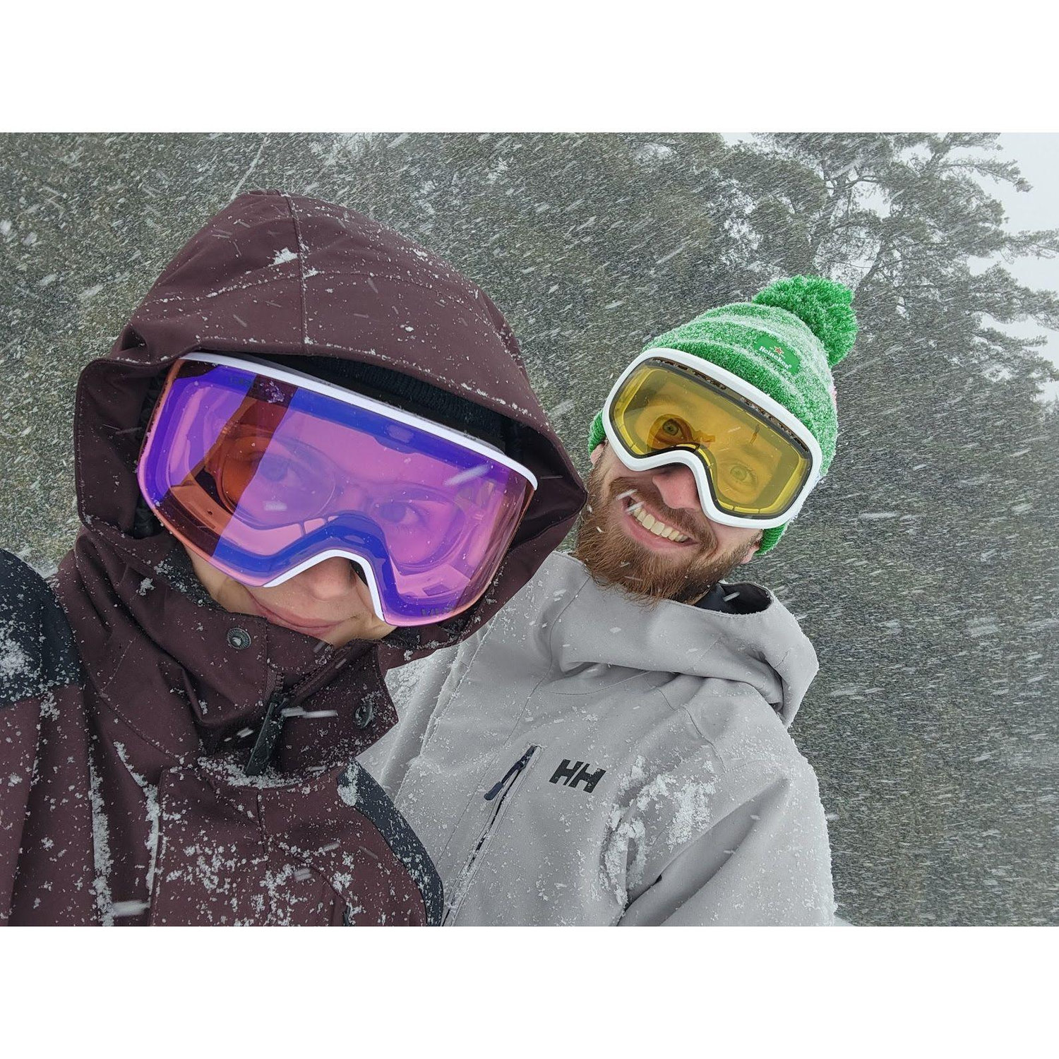 We like playing in the snow
