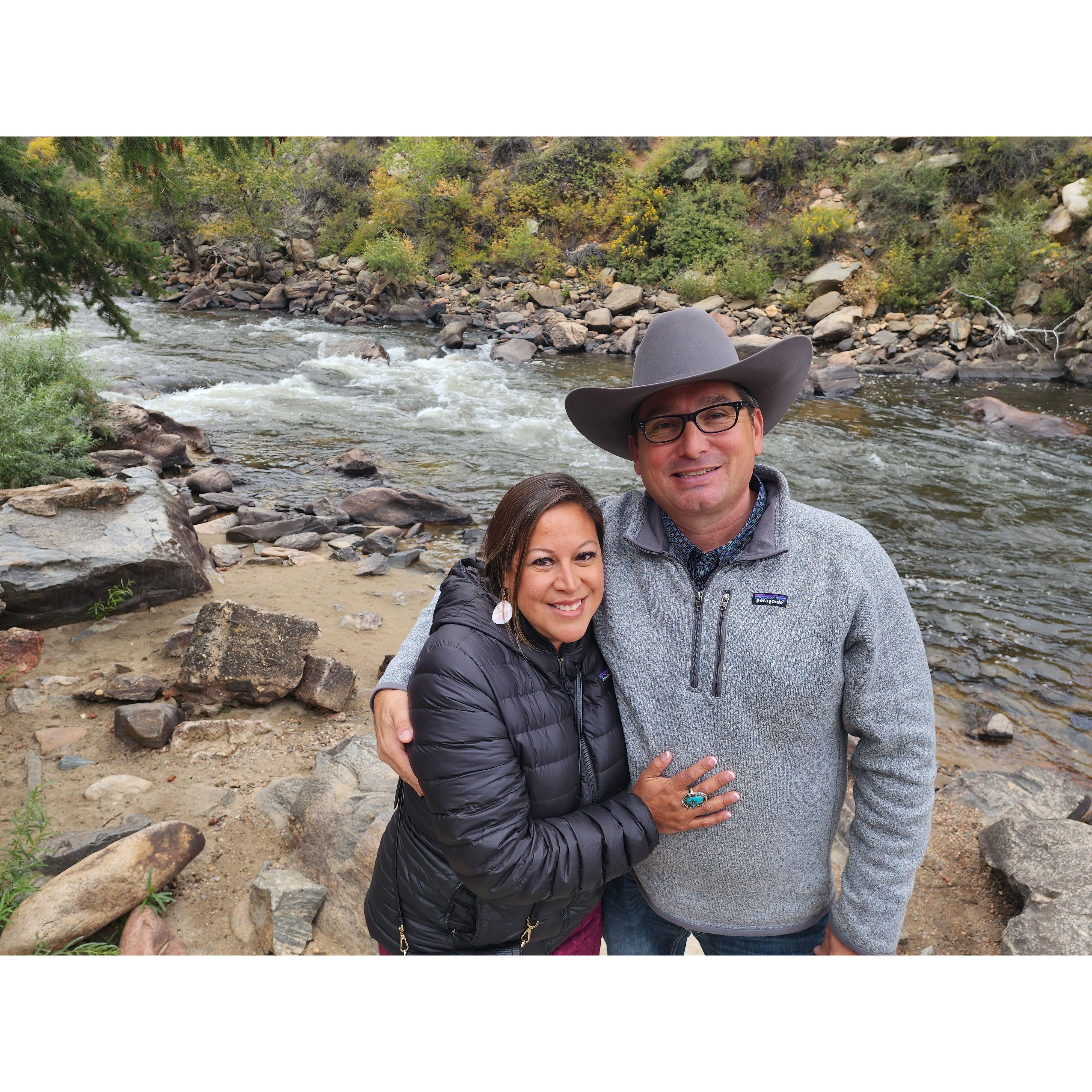 At Serena and Wean's wedding in CO