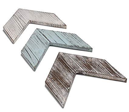 Rustic Wall Decor,Wooden Chevron Arrow Sign Wall Decor-Decorative Farmhouse Home Wall Hanging Decor-Set of 3 Arrows
