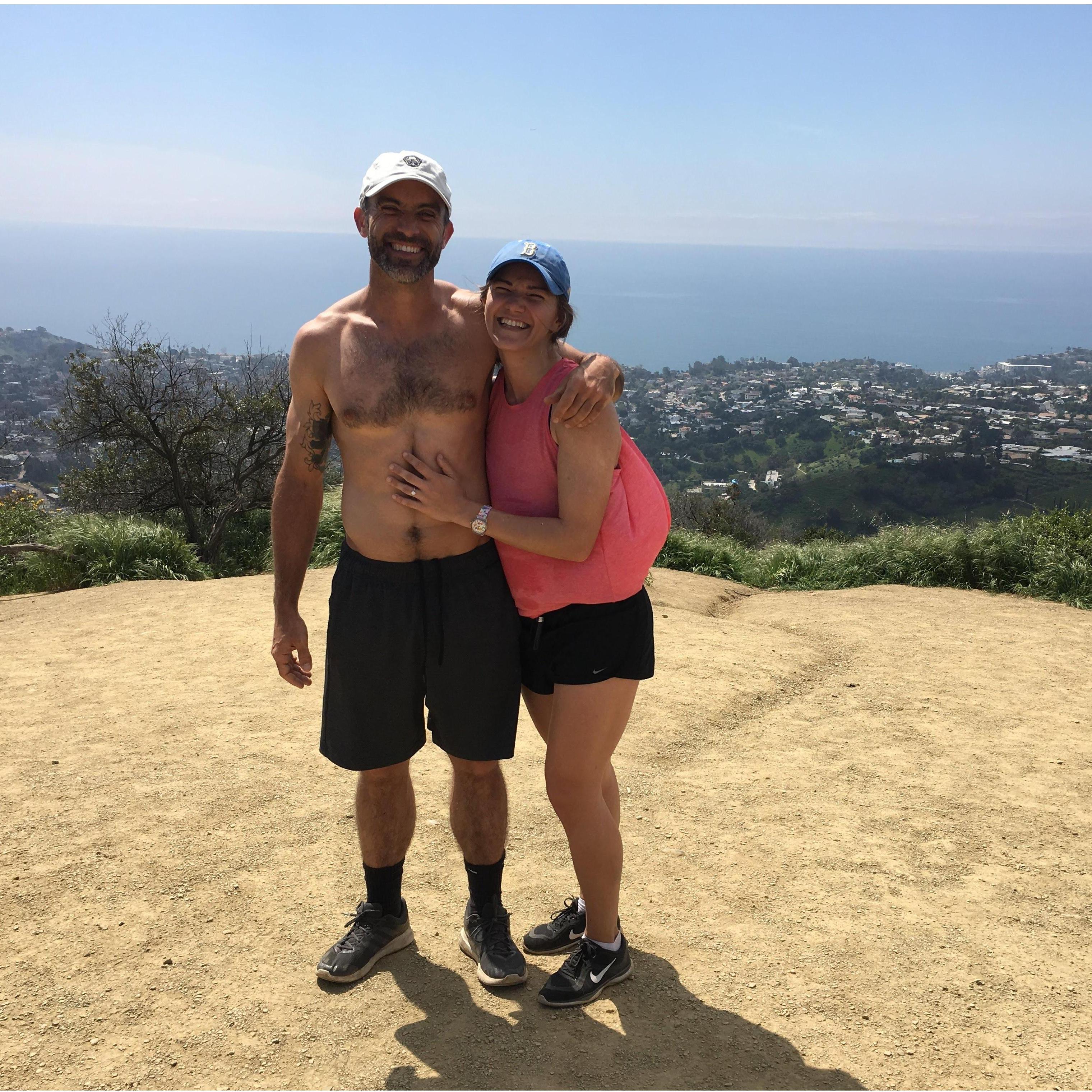The location of our first hike together and the place Kayla said 'YES'