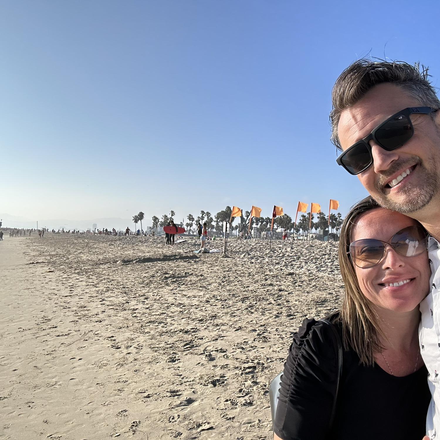 Enjoying beachy CA and making plans to be together in Seattle long term.