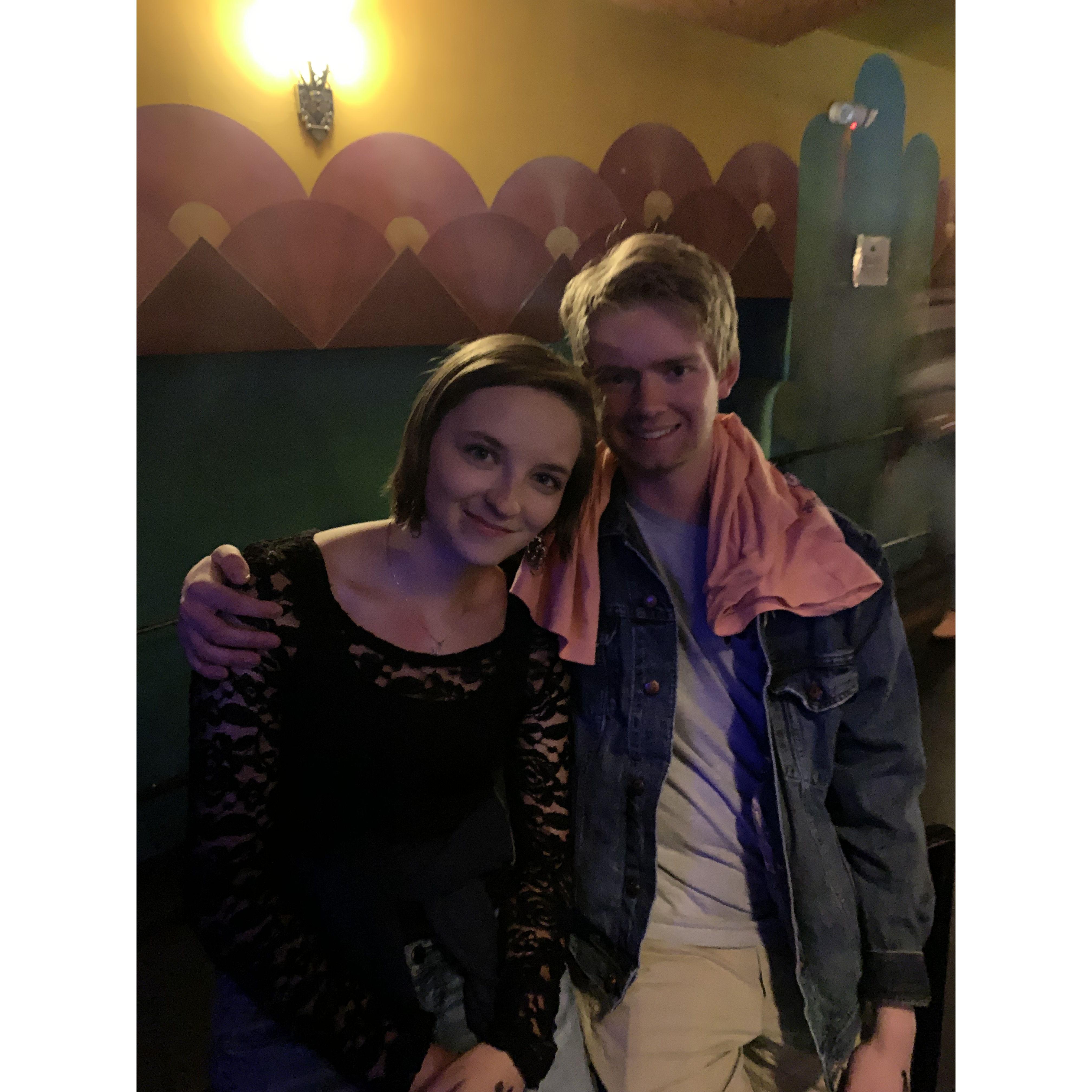 Us at our first concert.