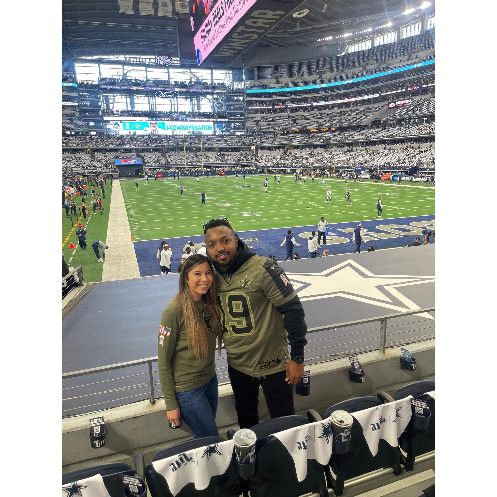 " Our first Cowboys game"