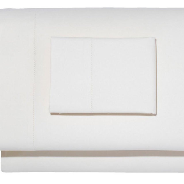 280-Thread-Count Pima Cotton Percale Sheet Set (White/Queen)