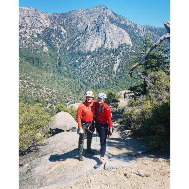 One of the many rock climbing trips we took together.