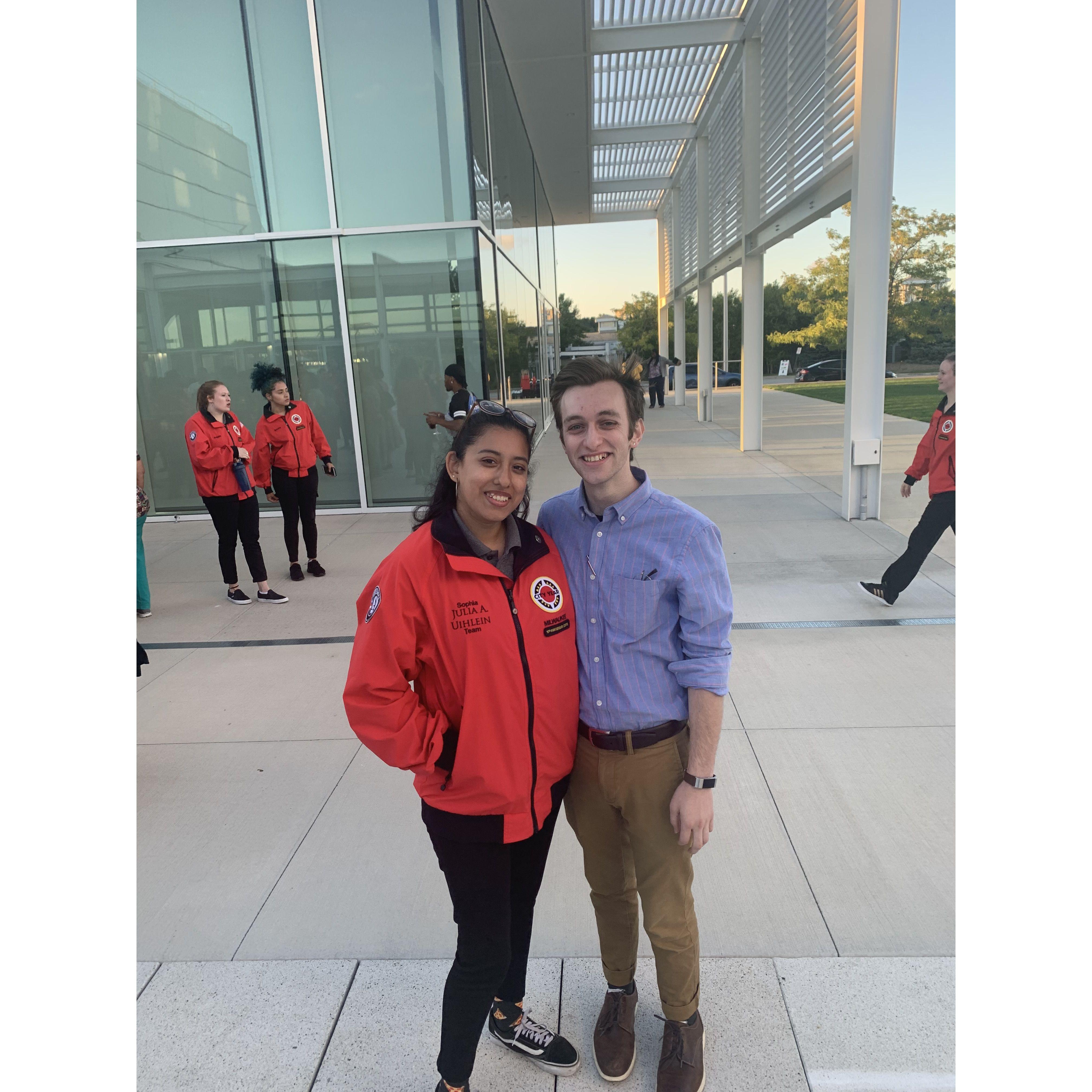 Sophia's first day at City Year and Ari's of student teaching