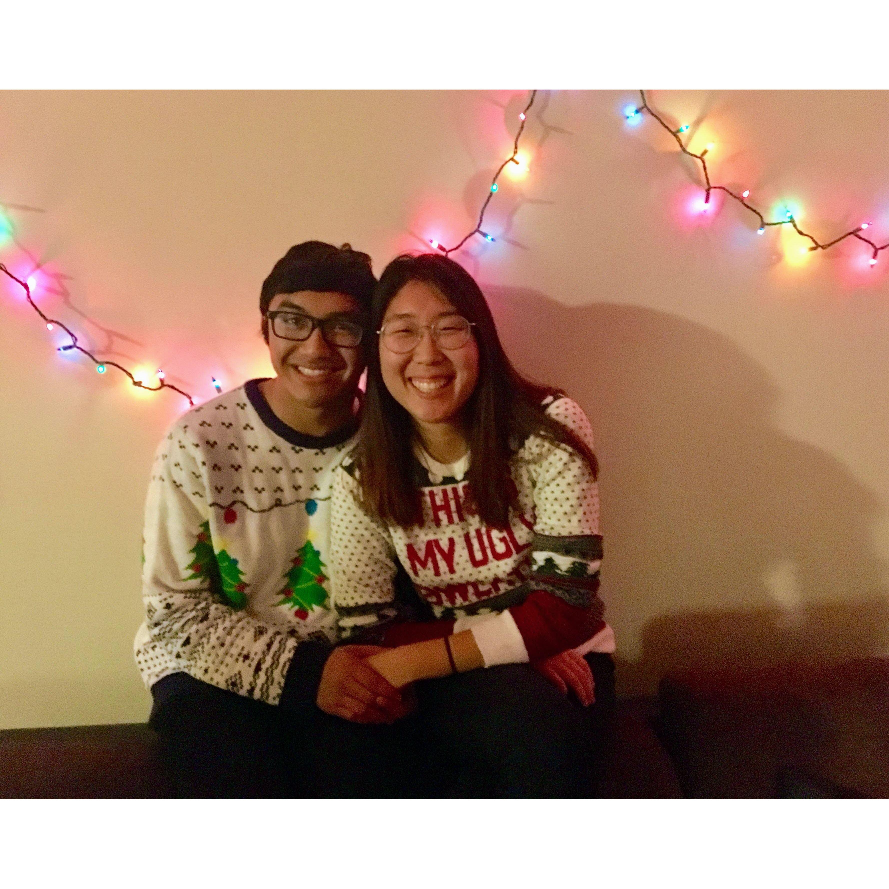 Our first Christmas together.