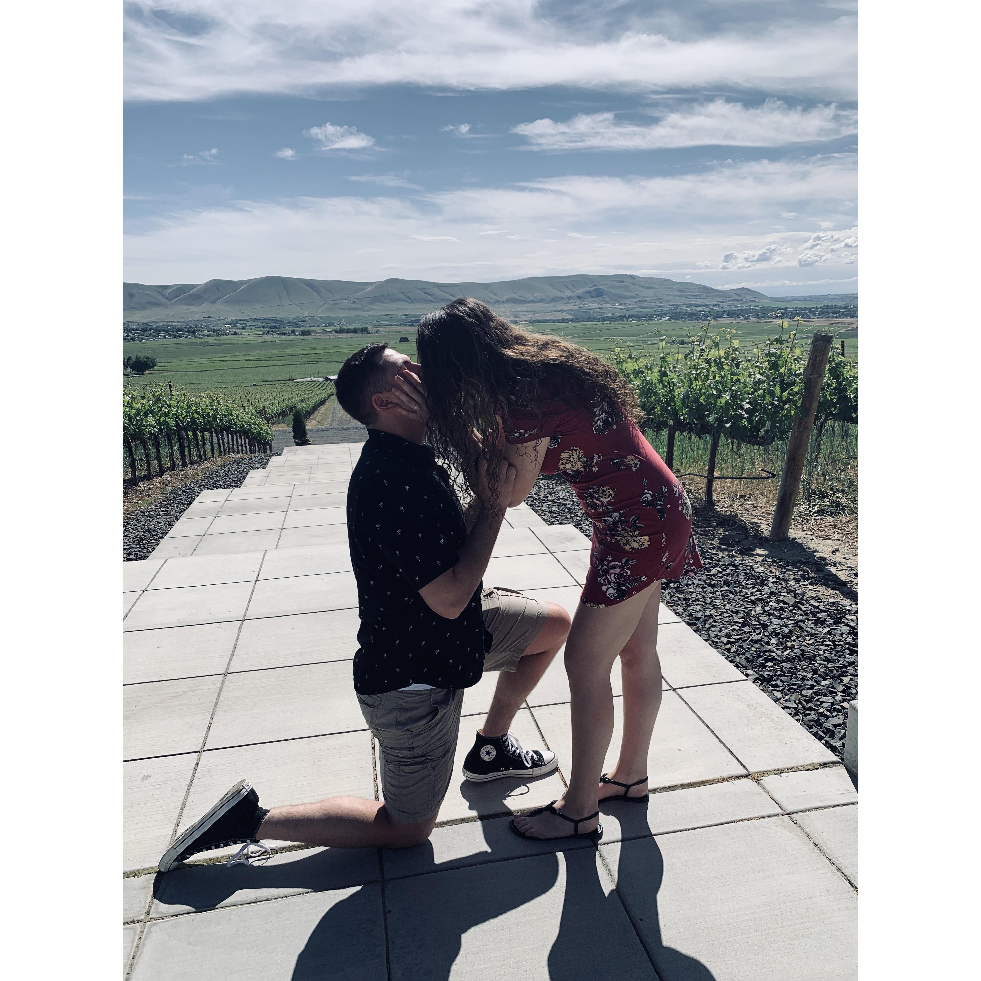 Officially engaged! On May 25, 2019.