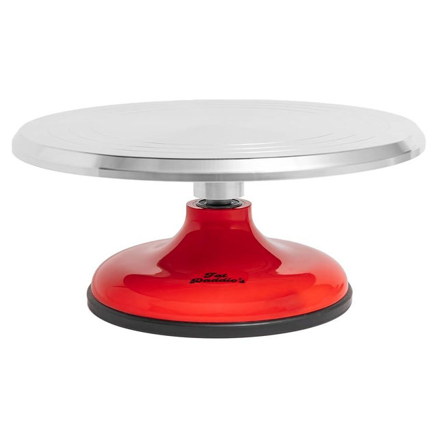 Fat Daddio's TT-1255 Cast Aluminum Revolving Cake Stand, 12 x 5 inch