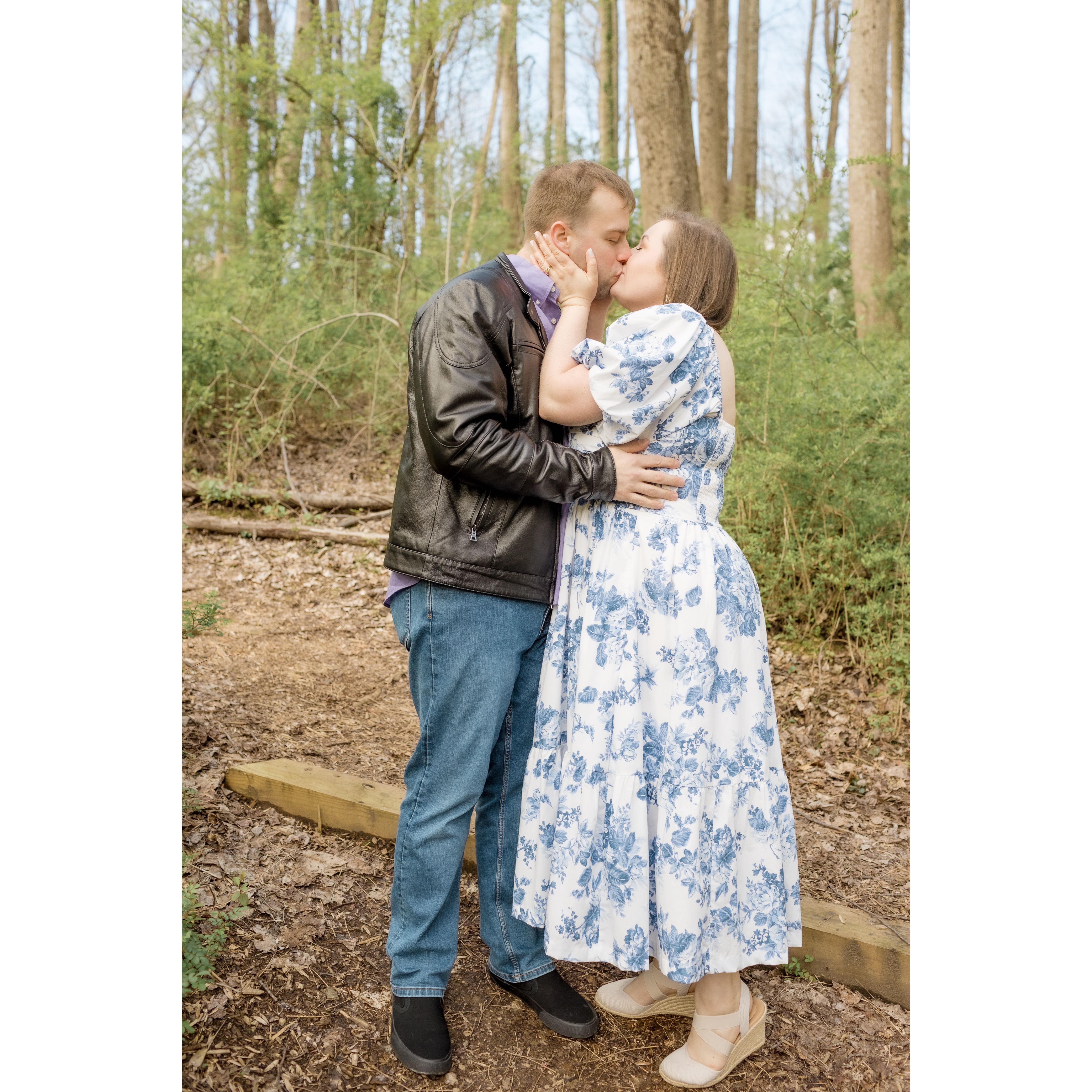 April 2024 - Sarah: The day after the civil ceremony, Rob and I had our engagement shoot
