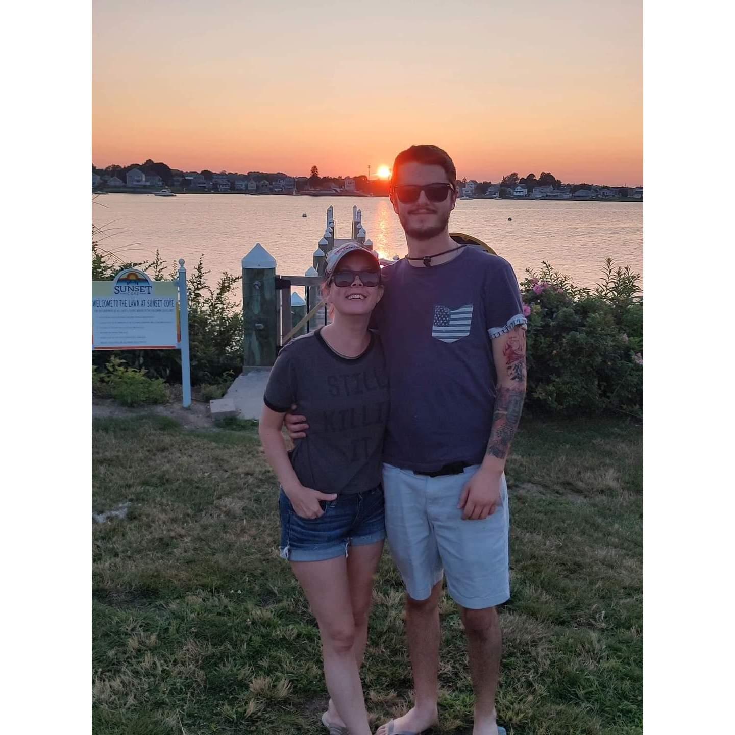 Beers and sunsets with my parents at Sunset Cove!