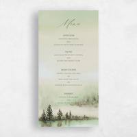 Green Wedding Menu - Colt