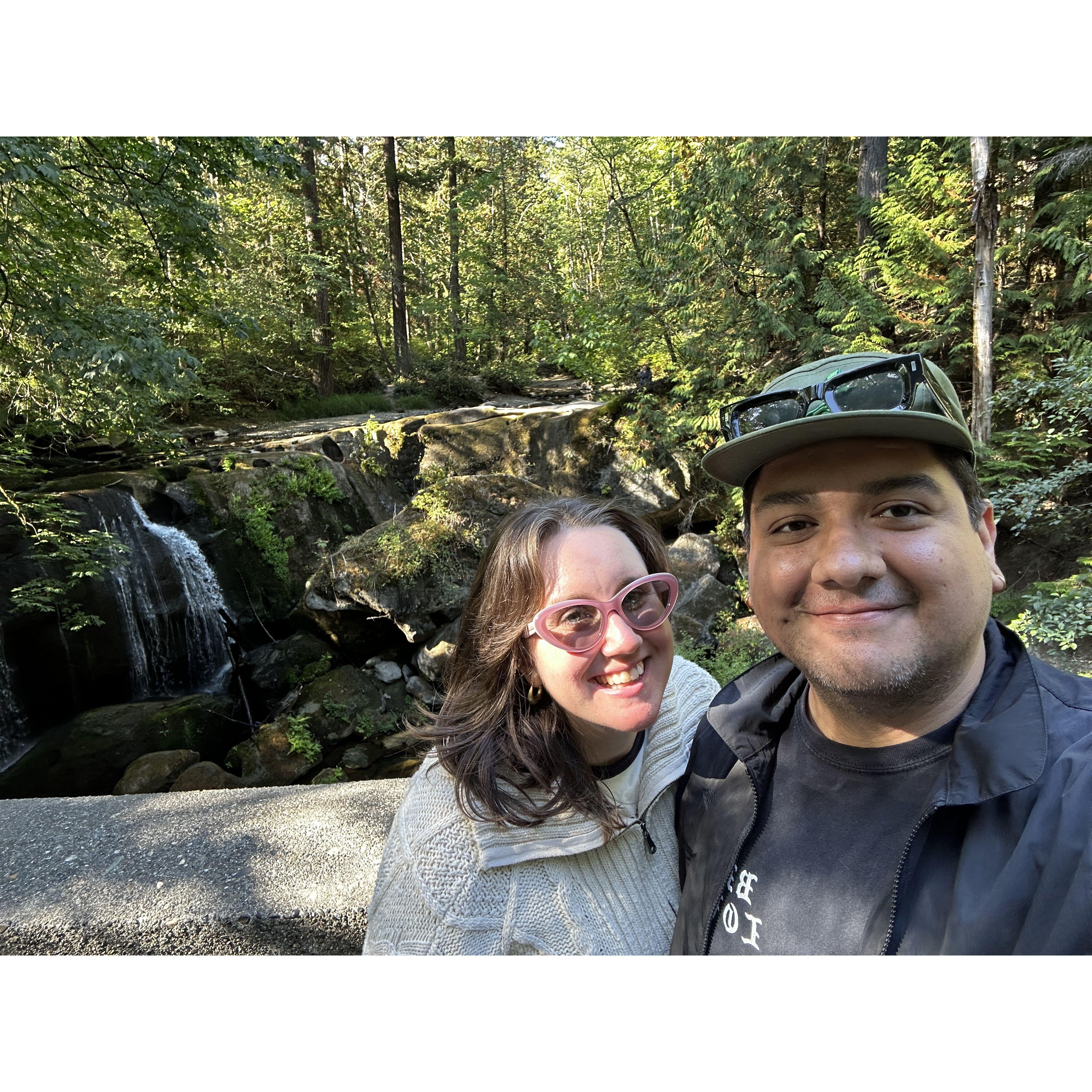Whatcom Falls in Bellingham, WA.
