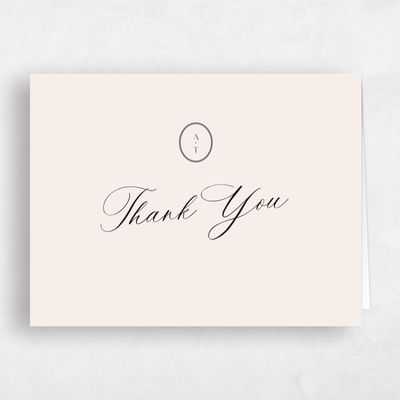 Beige Rustic Wedding Thank You - Gavina Landscape