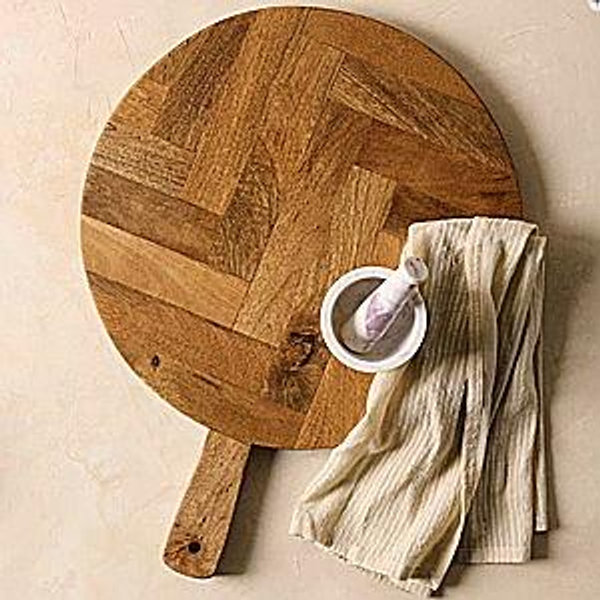 Herringbone Serving Board (round)