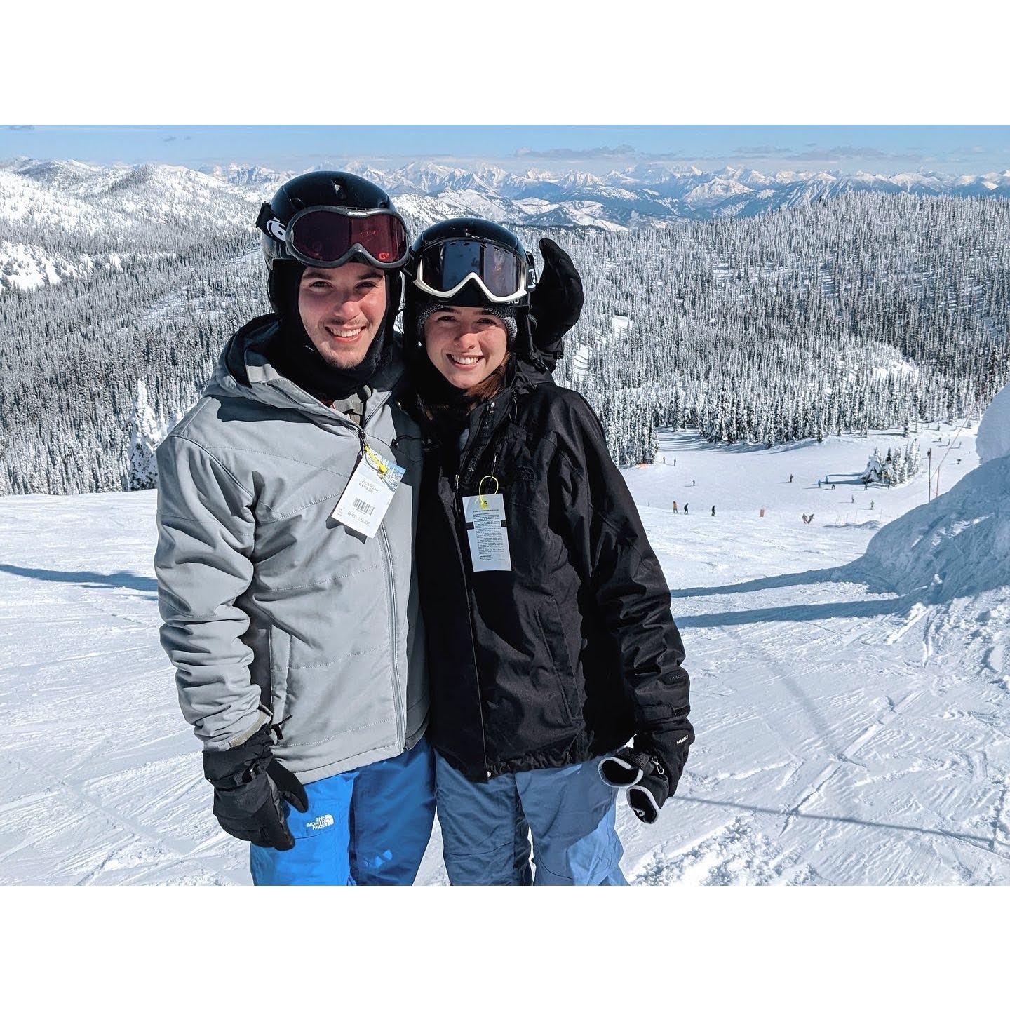 Real skiing pros