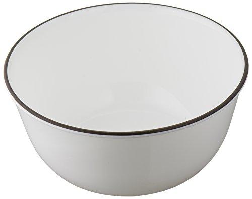 Corelle Livingware 28-Ounce Super Soup/Cereal Bowl, Classic Cafe Black Rim Only (3 Bowls)