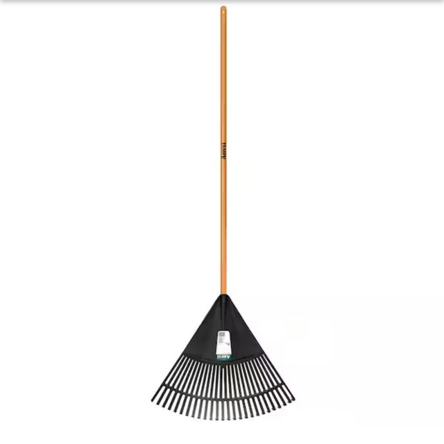Anvil 47 in. L Wood Handle 24 in. Poly Leaf Rake 77855-940