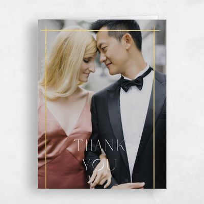 White Photo Wedding Thank You - Mecca Photo Foil