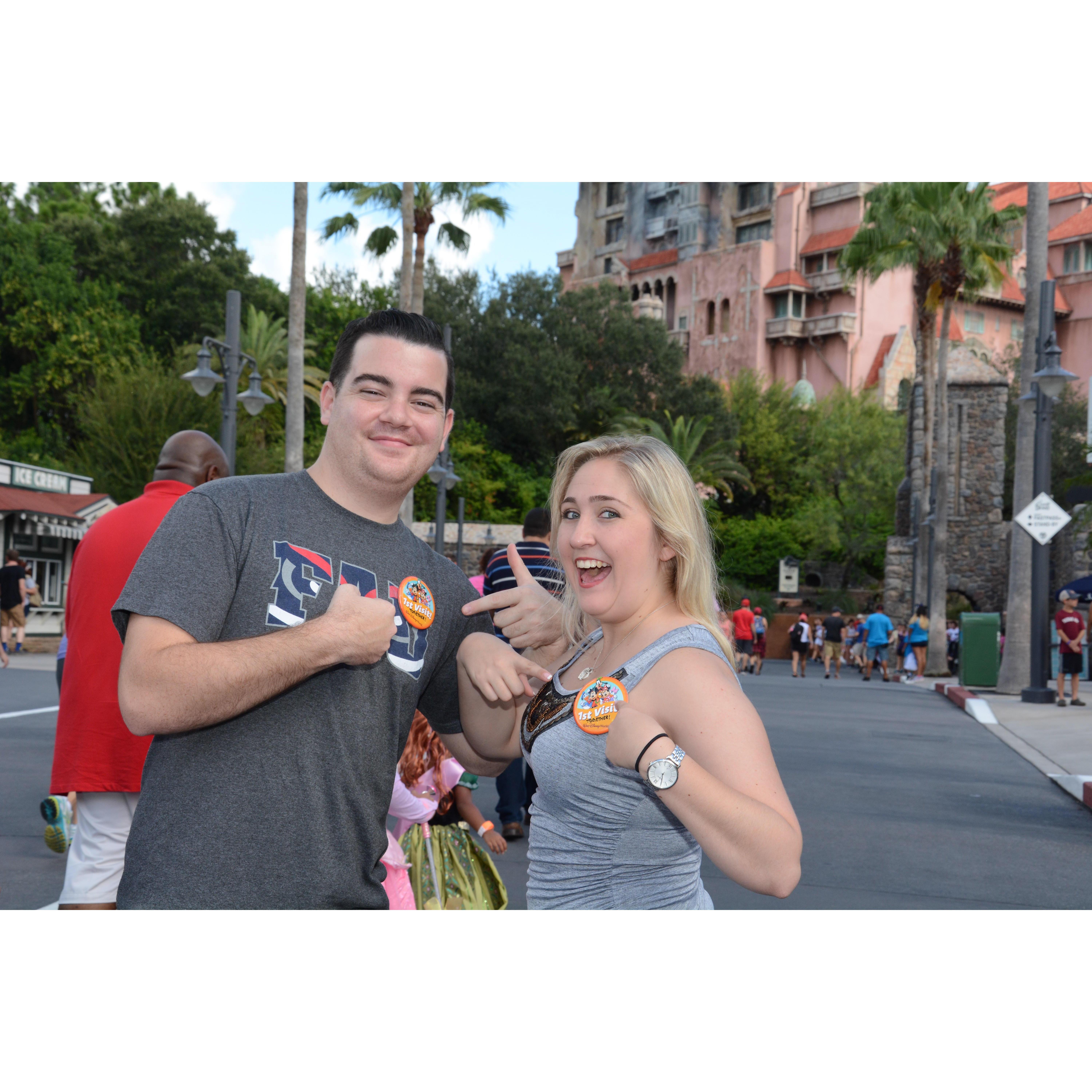 Our first Disney trip together