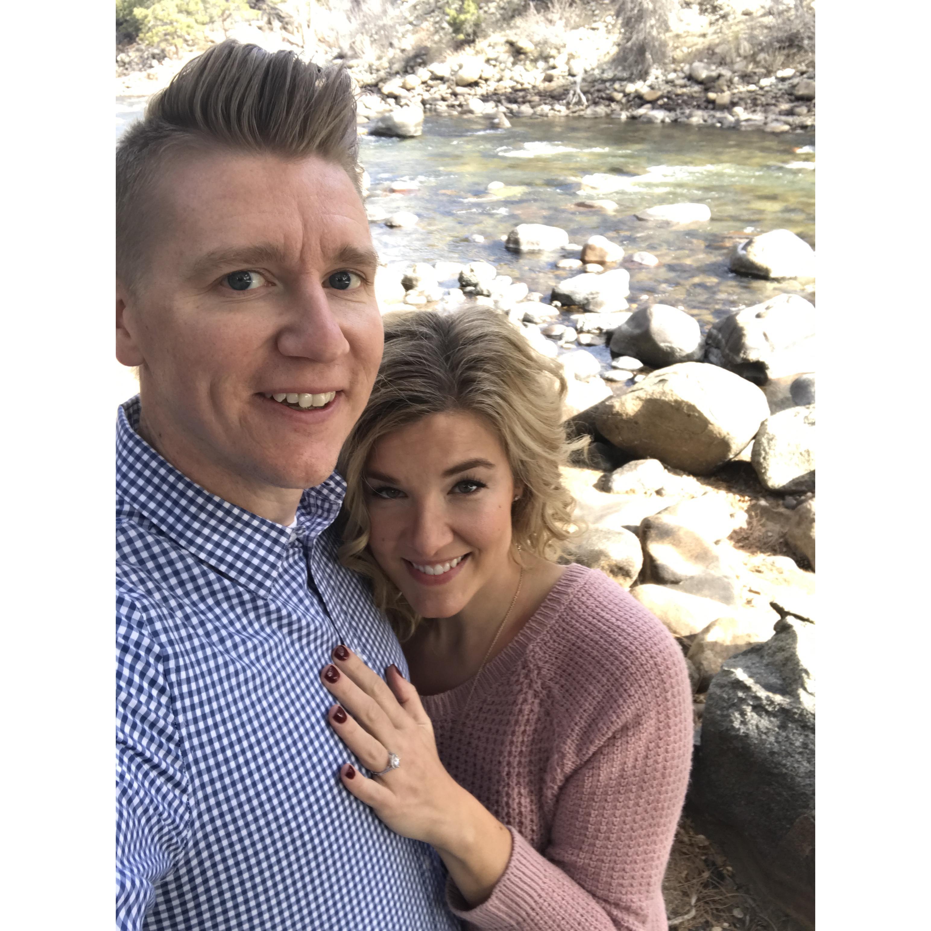 We got engaged in beautiful Buena Vista, Colorado on a sunny Saturday morning.