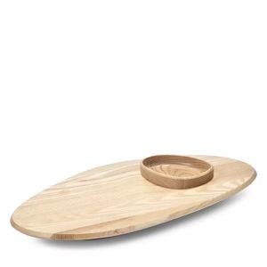 Light Beige x Kelly Wearstler Dune Tray with Bowl, Medium