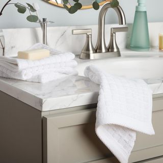 Everyday Textured Windowpane Washcloth, Set of 4