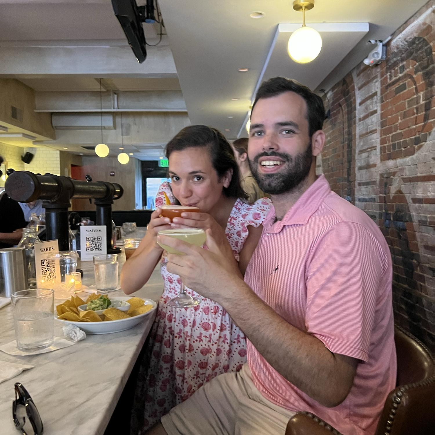 Back to Ward 8, the bar we had our first date at, as an engaged couple