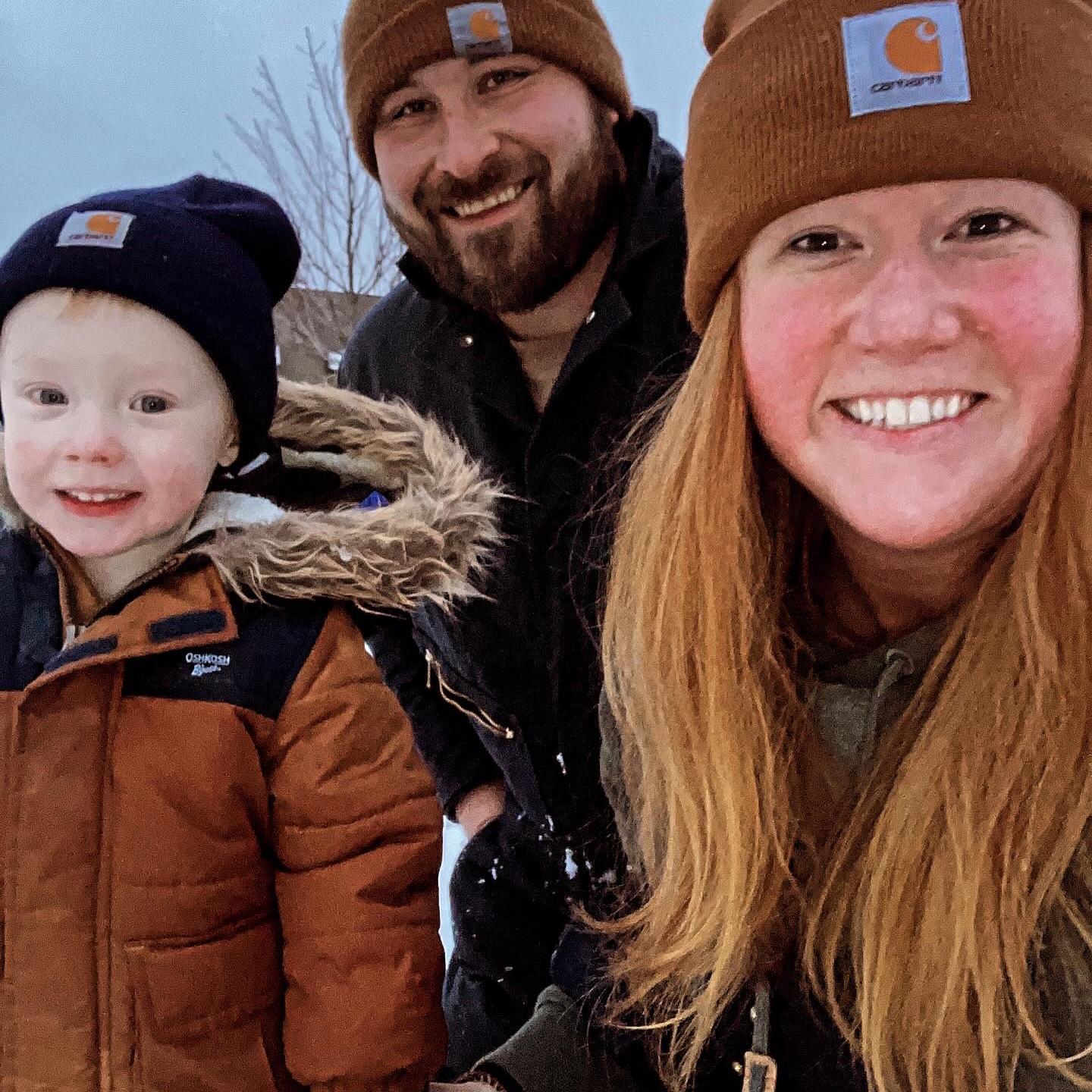 Sledding with our nephew Gideon