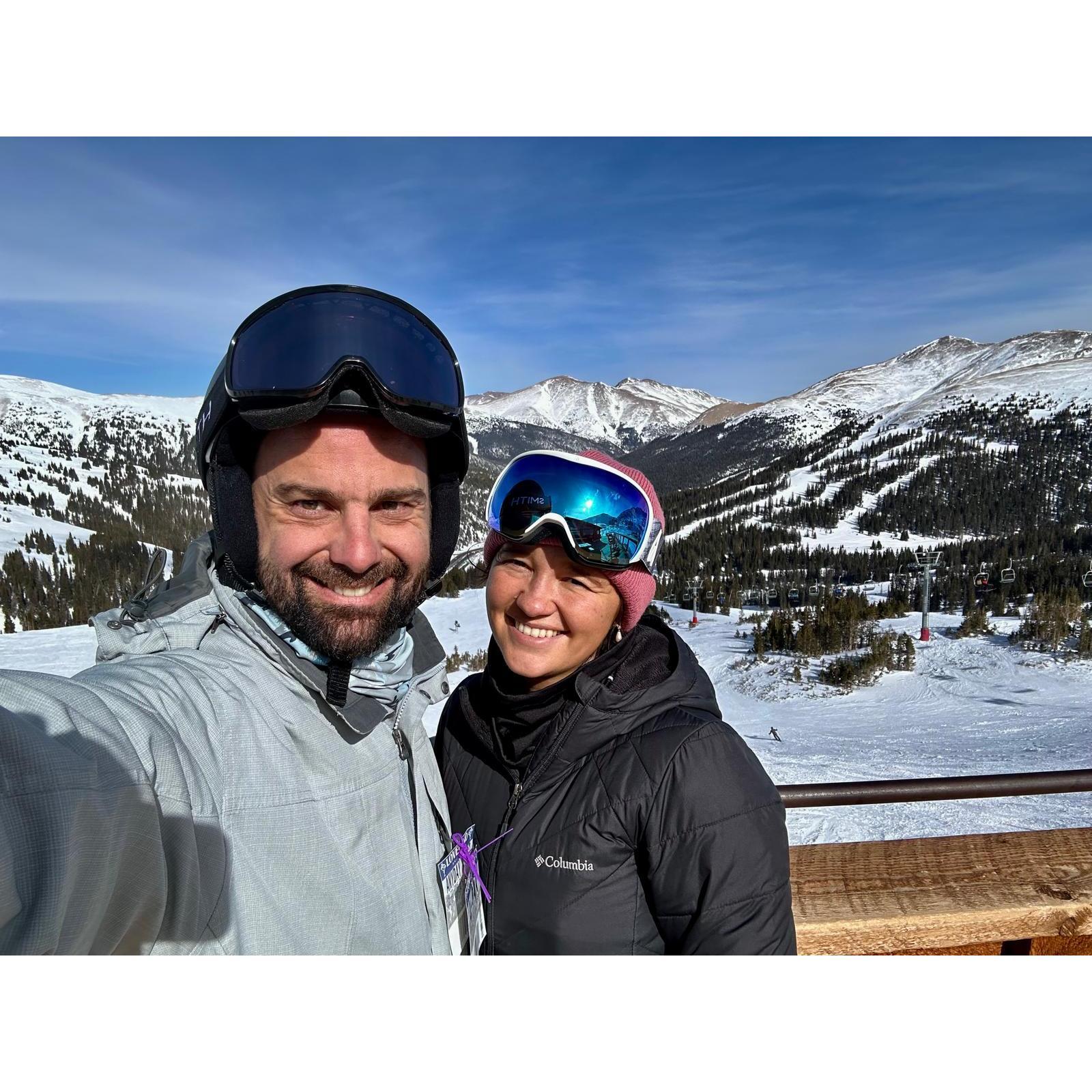 Second time skiing/Boarding together - 1st time as an engaged couple