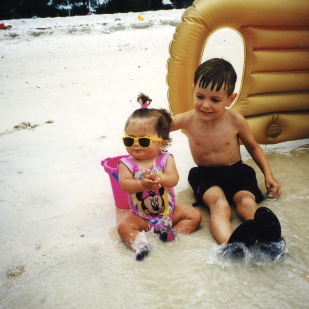 1998 - Alex and Megan in Myrtle Beach, SC