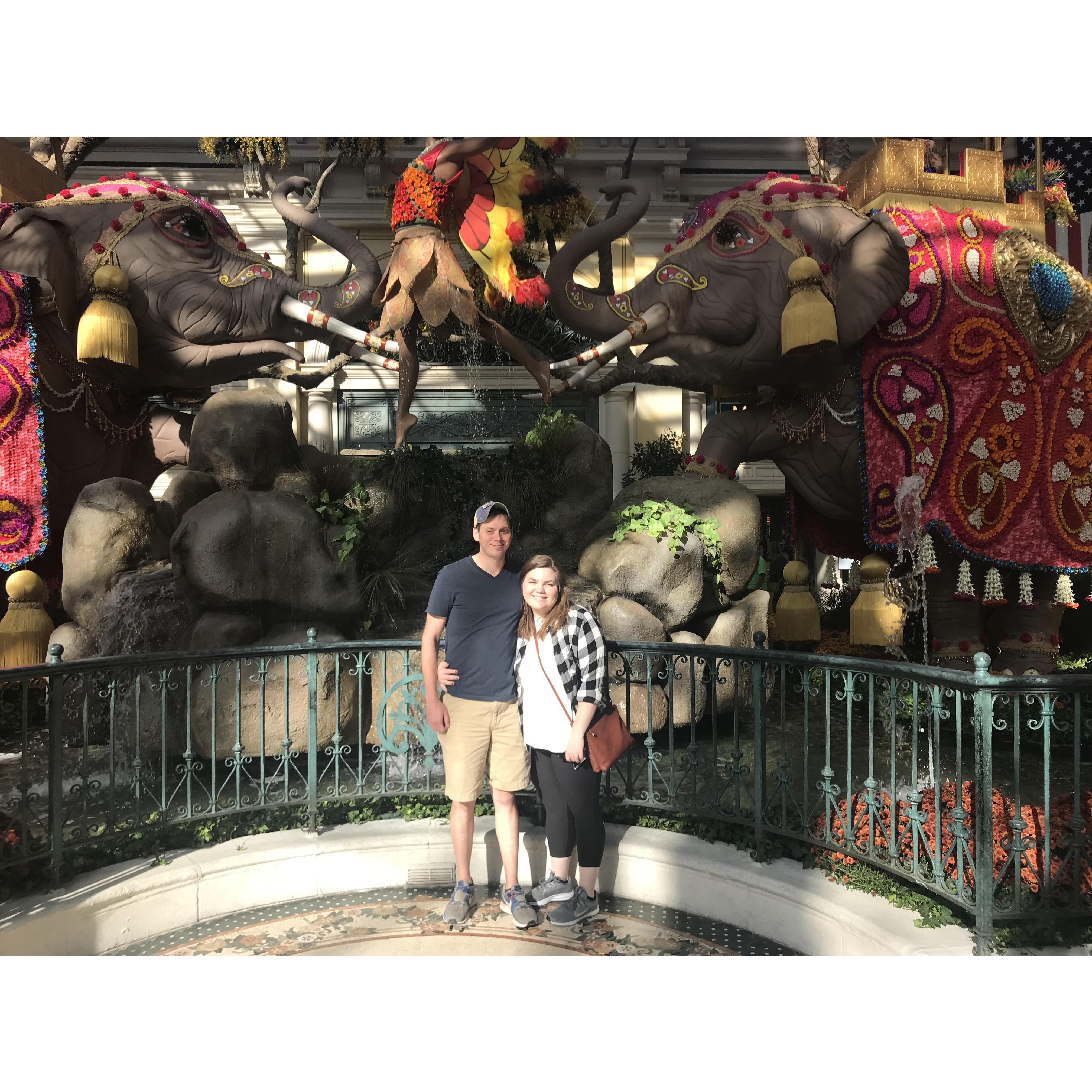 at the Bellagio Conservatory in Las Vegas