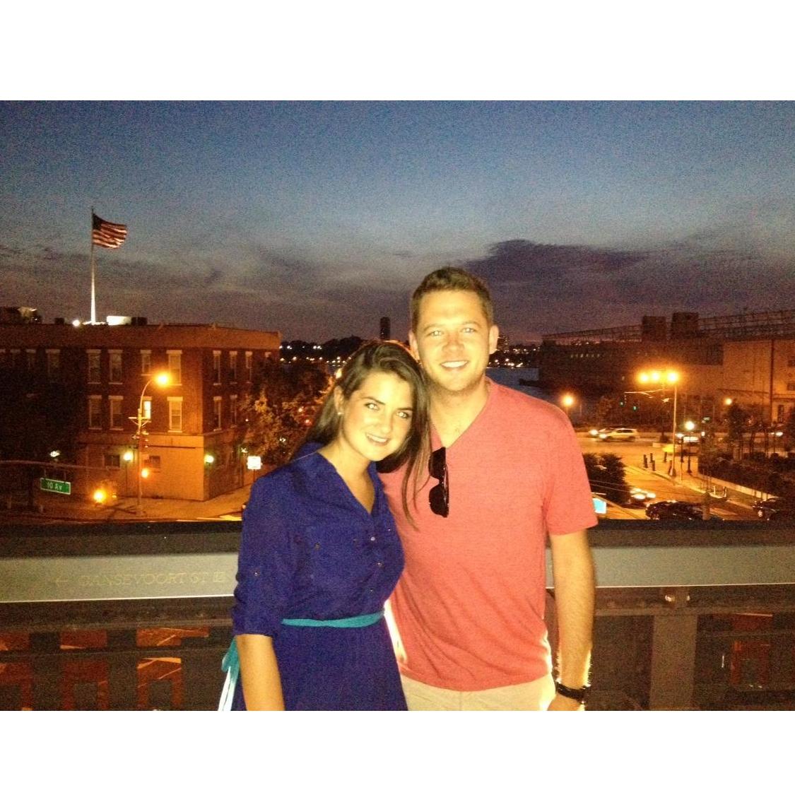 The very first picture taken of us on the Highline in NYC!
