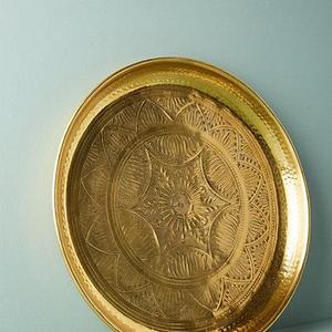 Hand-Engraved Metal Tray
