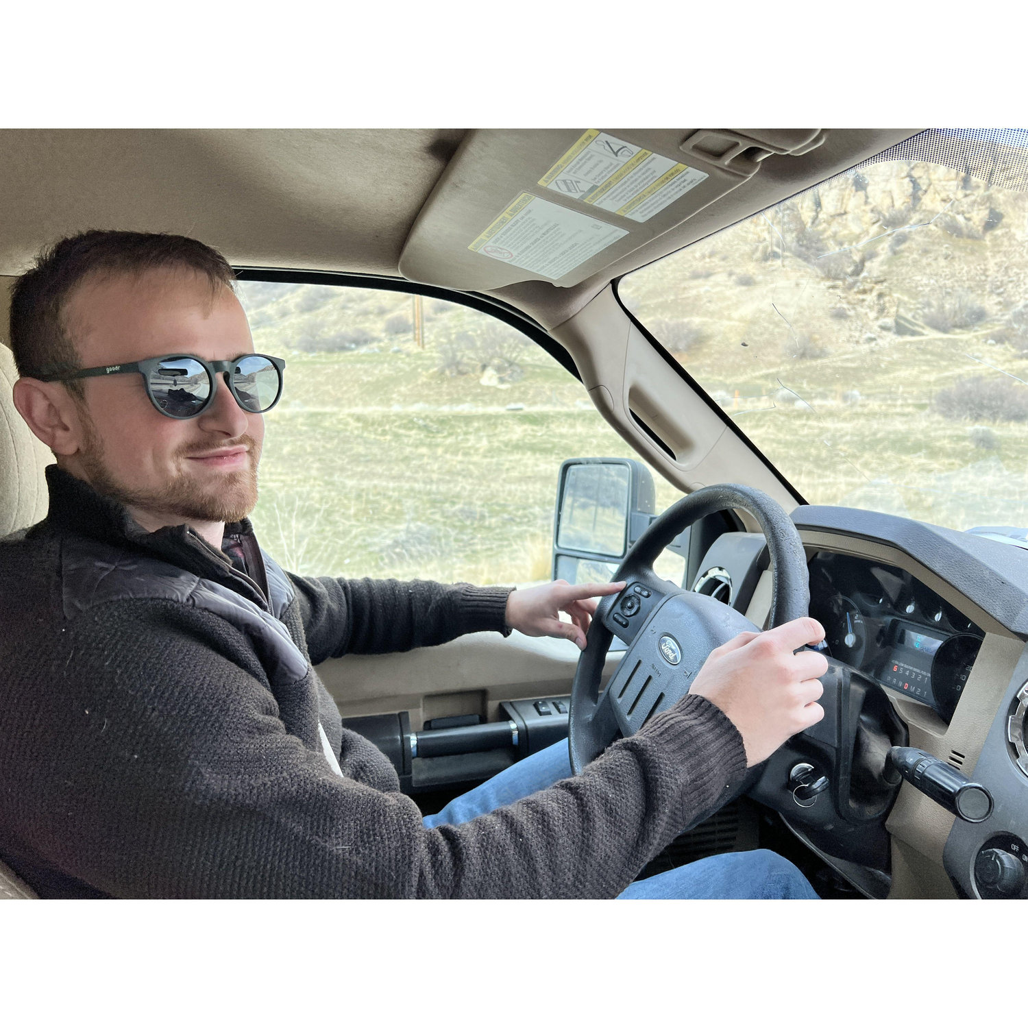 Driving to a hotspring in Utah. In this picture we're actually driving past our destination. Didnt find out till 20 minutes later.