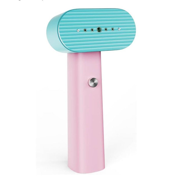 nexdoo G6 2-in-1 Portable Steamer for Clothes and Iron for Clothes, Just 0.7lbs Lightly, 10 Minutes of Continuous Steam, 900W Light Steamer for travel and home (pink)