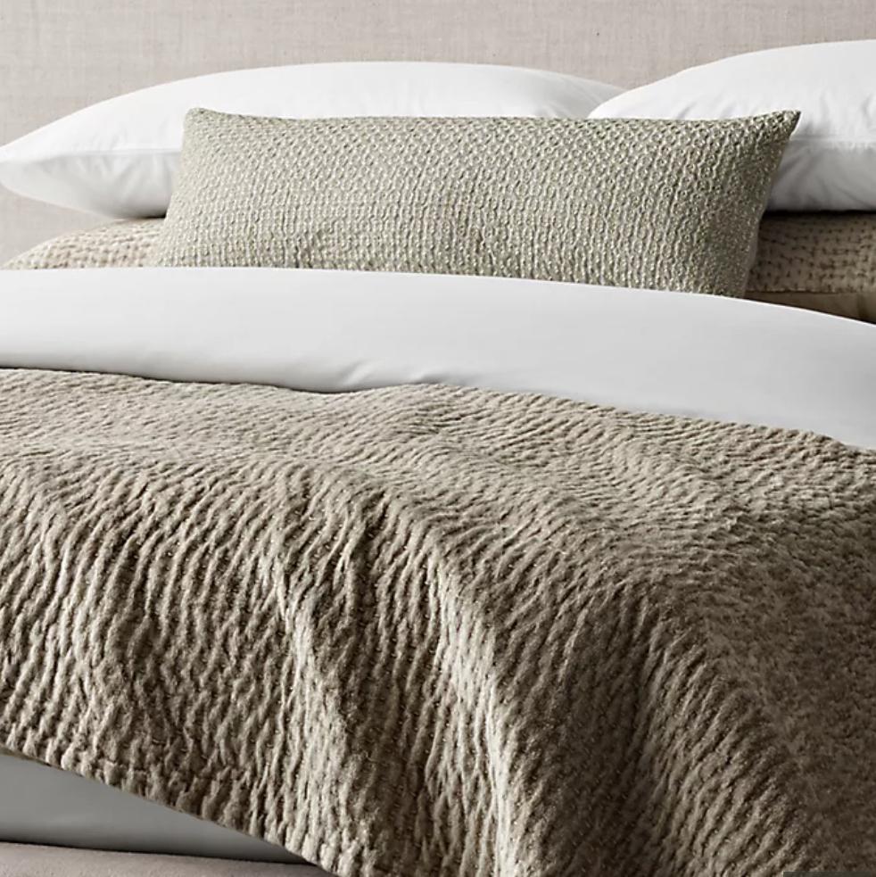 Velvet Pick Stitch Quilt - King