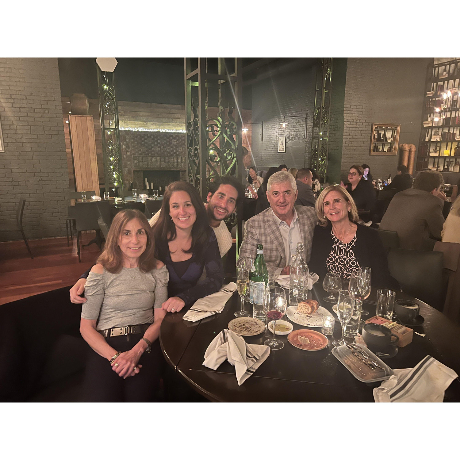 Our first dinner together on the UWS!