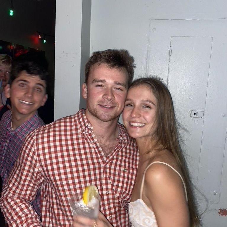 This was taken on our first night out together! We went to one of Jacob's fraternity events and had so much fun :) There was a lot of karaokeing and laughing involved!