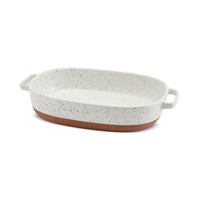 Denmark Tools for Cooks Speckled Stoneware 2.4-Qt. Oval Baker