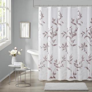 Cecily Burnout Printed Shower Curtain