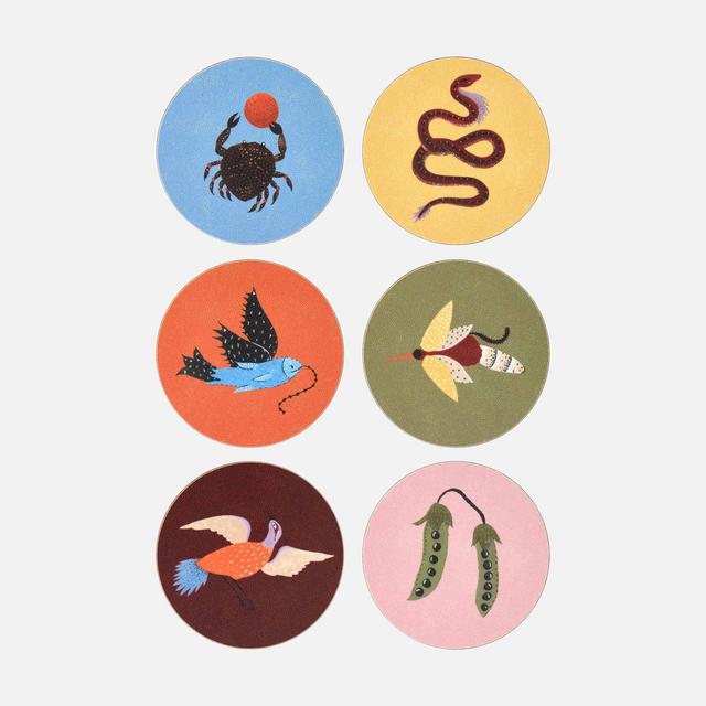 Polkra x Anna Glover Mirabilia Sunlight Coasters - Set of 6