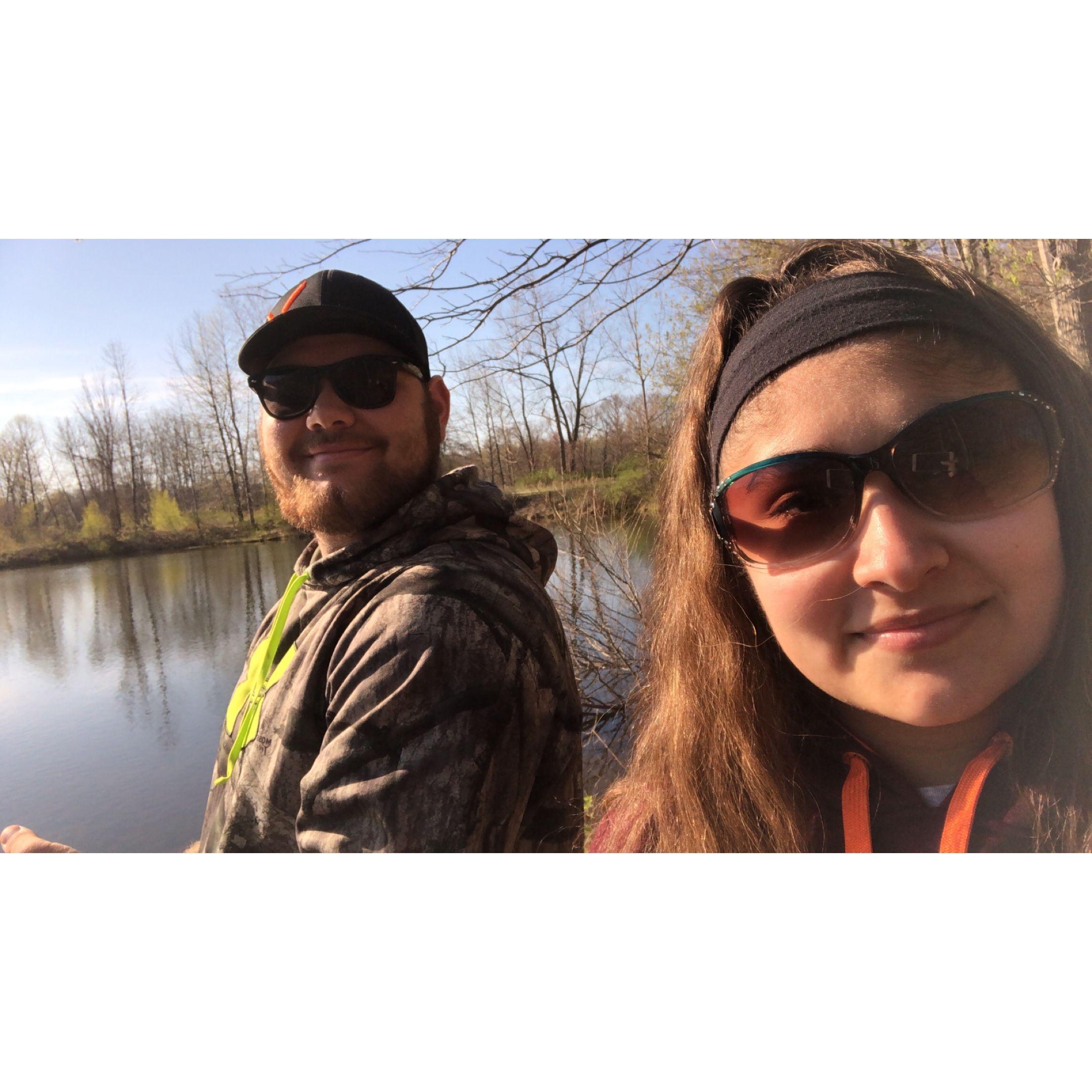 April 28th 2019: Zach loves fishing. I am not a fan. However, this was my first time going out fishing with him and needless to say it was an enjoyable experience. I just enjoyed being with him. :)