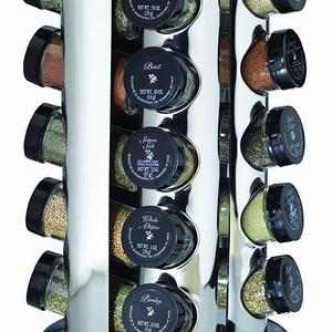 Kamenstein 30020 Revolving 20-Jar Countertop Spice Rack Tower Organizer with Free Spice Refills for 5 Years