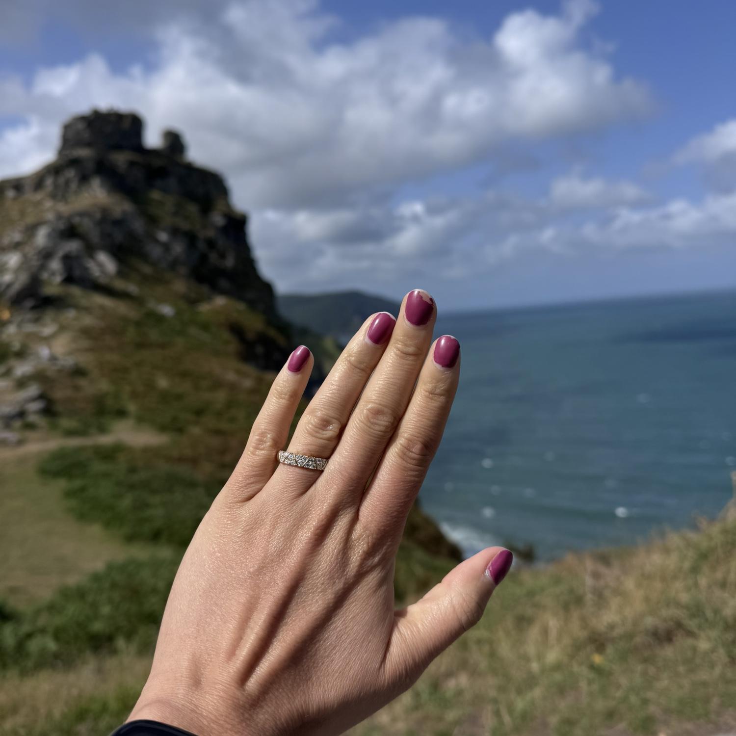 August 2025:
What's a wedding page without a ring pic?